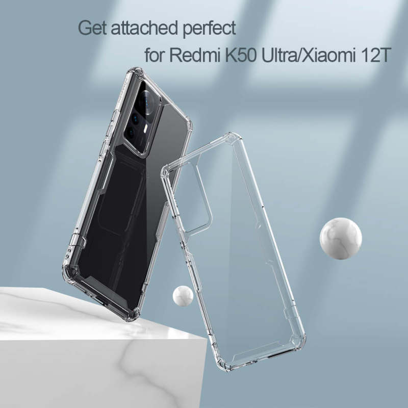 کاور گوشی شیائومی 12T / Redmi K50 Ultra نیلکین مدل Nature TPU Pro  - Nillkin Nature TPU Pro Cover for Xiaomi 12T / Redmi K50 Ultra
